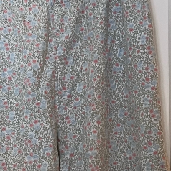 Vintage 100% cotton flannel cozy floral ruffled pyjama set - Picture 7 of 13